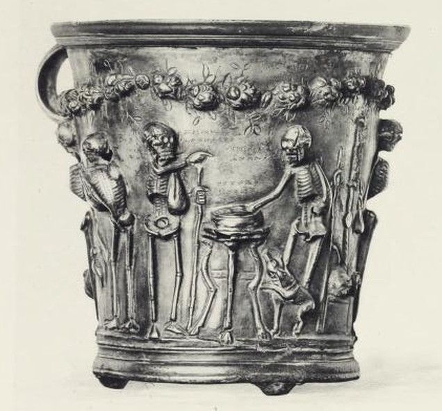 Boscoreale Cup - Zeno Pointing At Epicurus