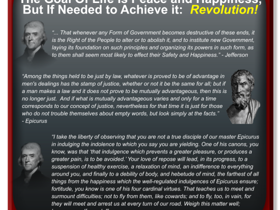 You Say You Want A Revolution?  Look to Epicurus