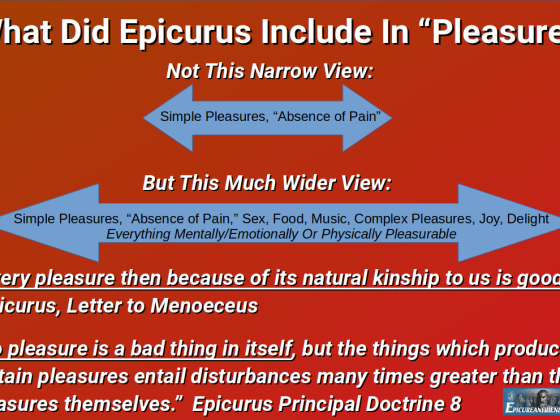 What Did Epicurus Include In "Pleasure?"