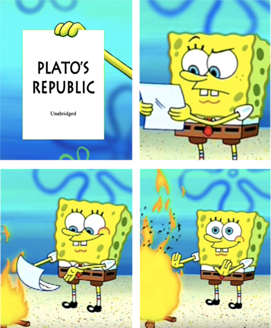 Spongebob Burns Plato's Republic