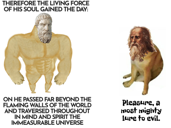 Swole Epicurus vs. Plato