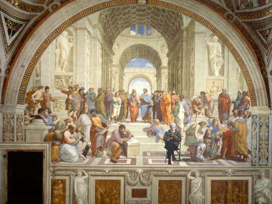 The School of Athens with Epicurus Sanders