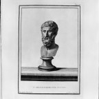 Metrodorus Etching of Herculaneum Bust
