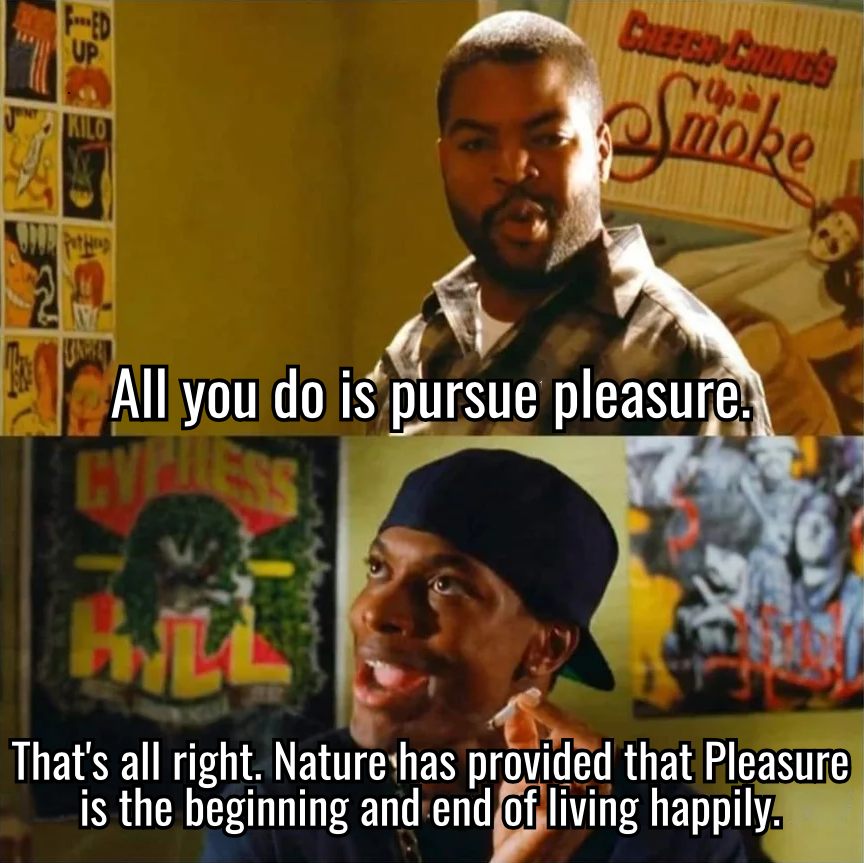 All You Do Is Pursue Pleasure