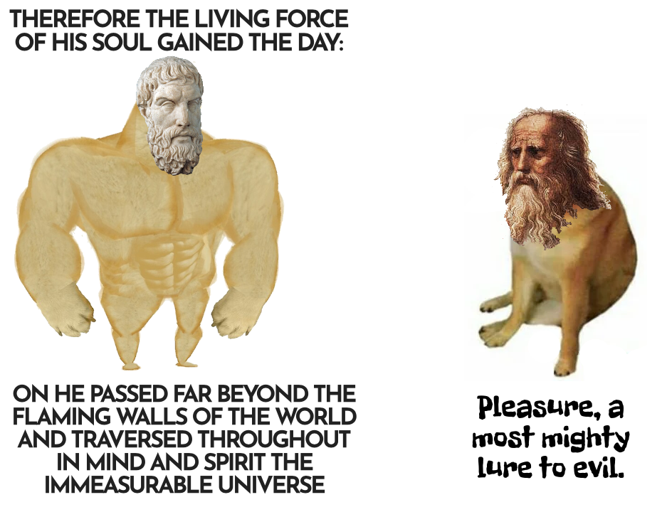 Swole Epicurus vs. Plato