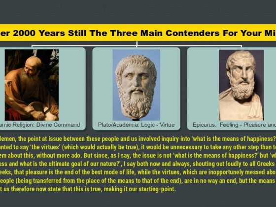 After 2000 Years Still The Three Main Contenders For Your Mind