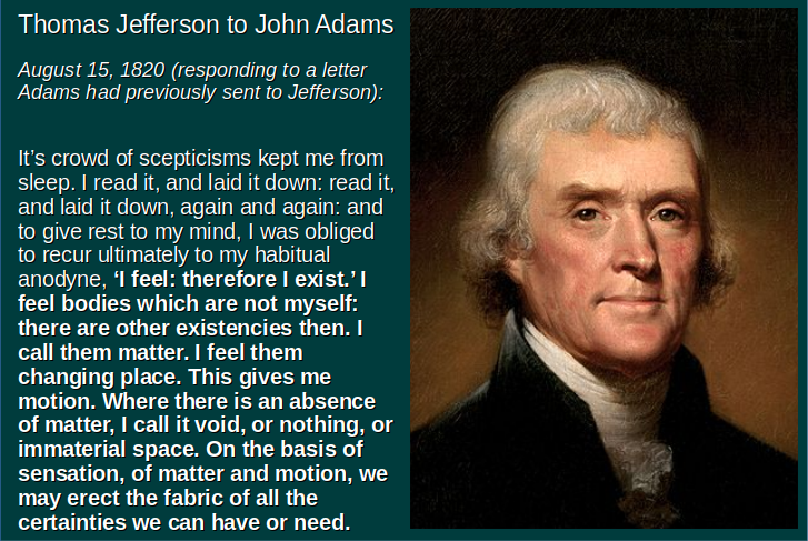 Jefferson on Scepticism