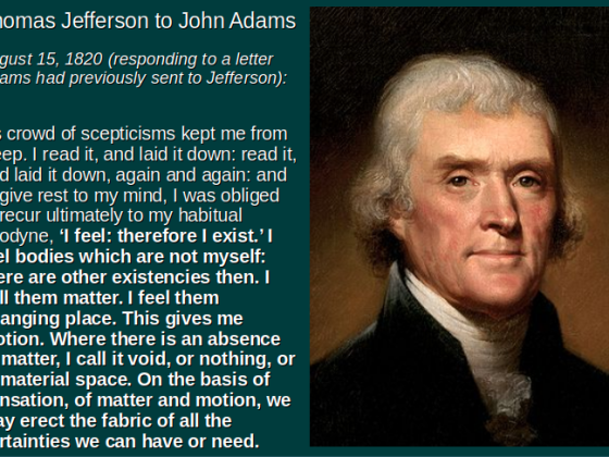 Jefferson on Scepticism