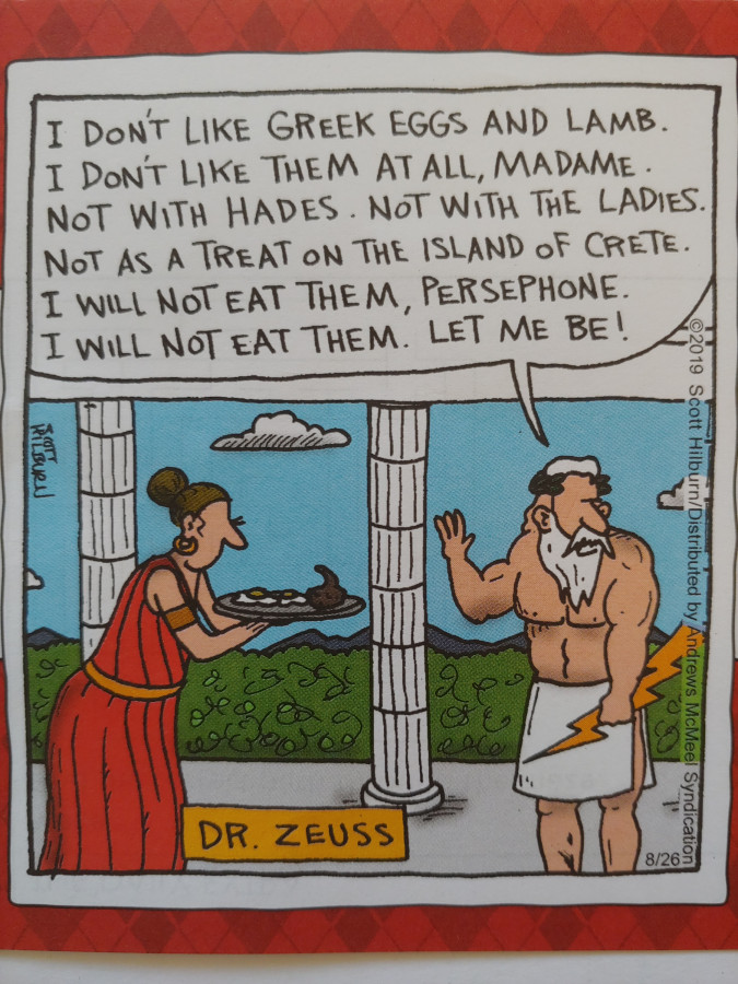 Dr. Zeuss from The Argyle Sweater calendar
