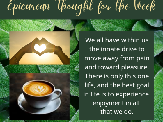 Epicurean Thought for the Week (1)