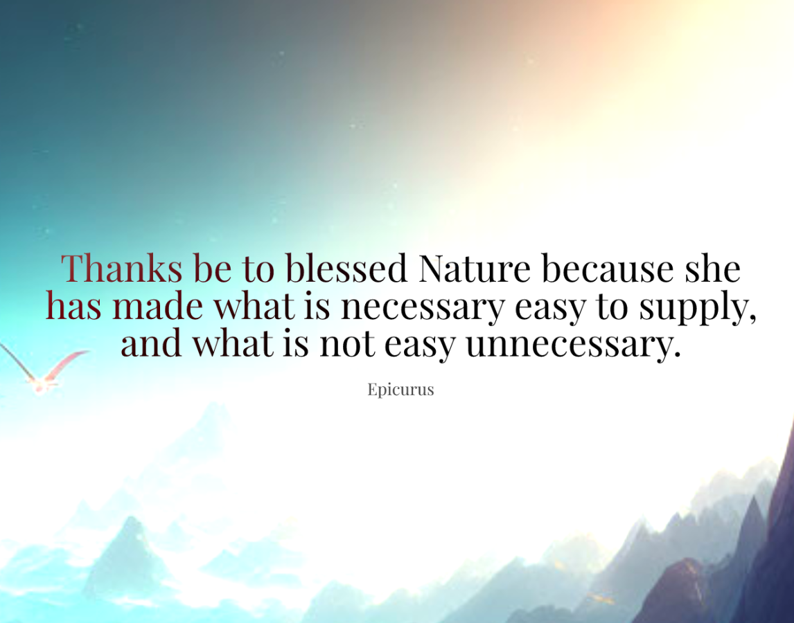 Thanks Be To Blessed Nature