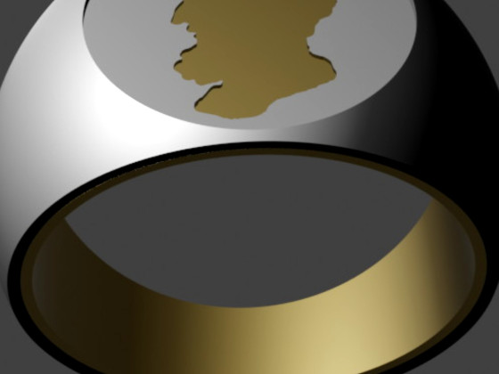 Signet-Style Ring, Silhouette of Epicurus