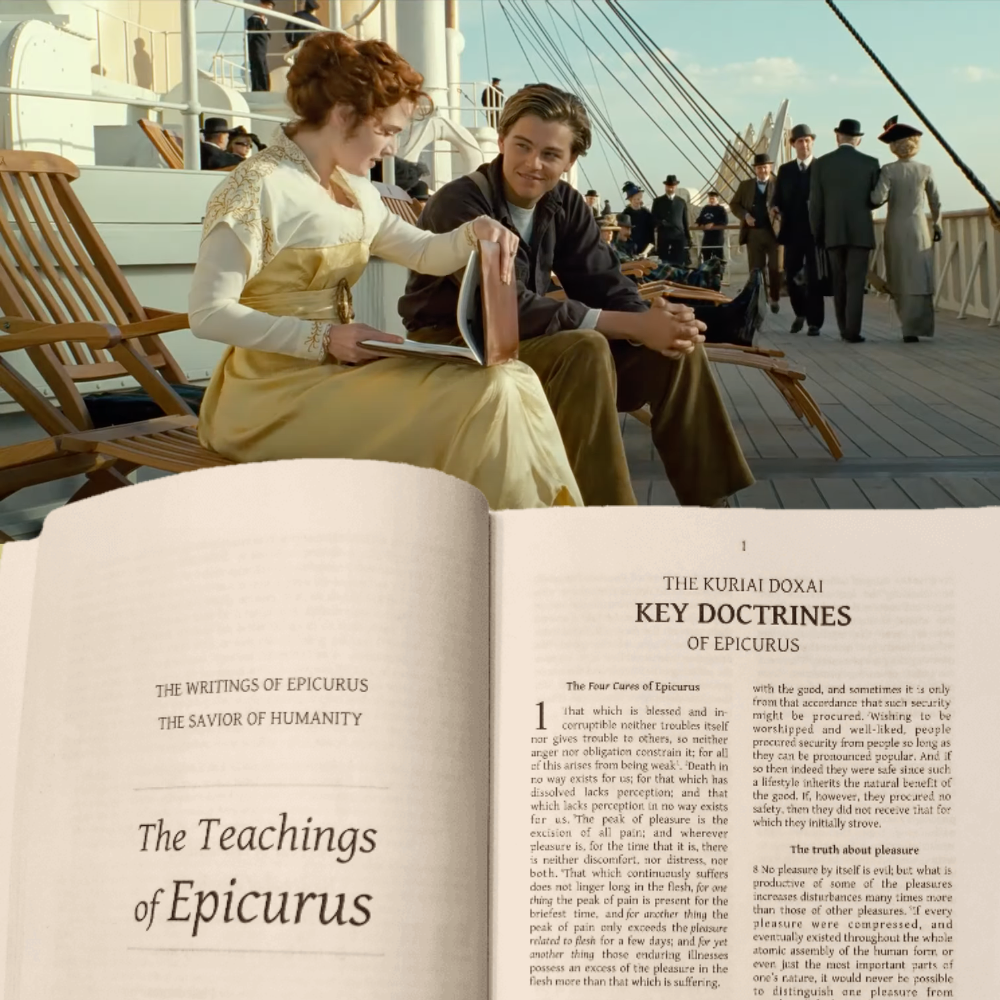Rose Looking At Epicurus' Sketchbook