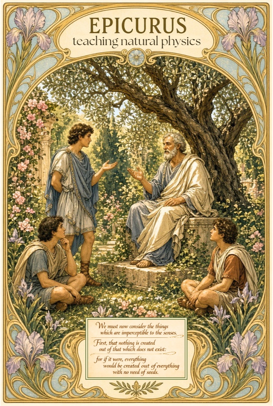 Epicurus Teaching Natural Physics