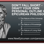 Don't Fall Short:  Draft Your Own Outline of Epicurean Philosophy