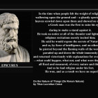 Lucretius - At A Time When Human Life...