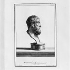 Epicurus Etching from Herculaneum Bust