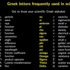 Greek Letters