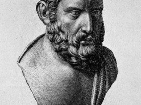 Hermarchus Etching From Herculaneum Bust