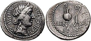 300px-Gaius_Cassius_Longinus_and_Lentulus_Spinther._42_BC._AR_Denarius.jpg
