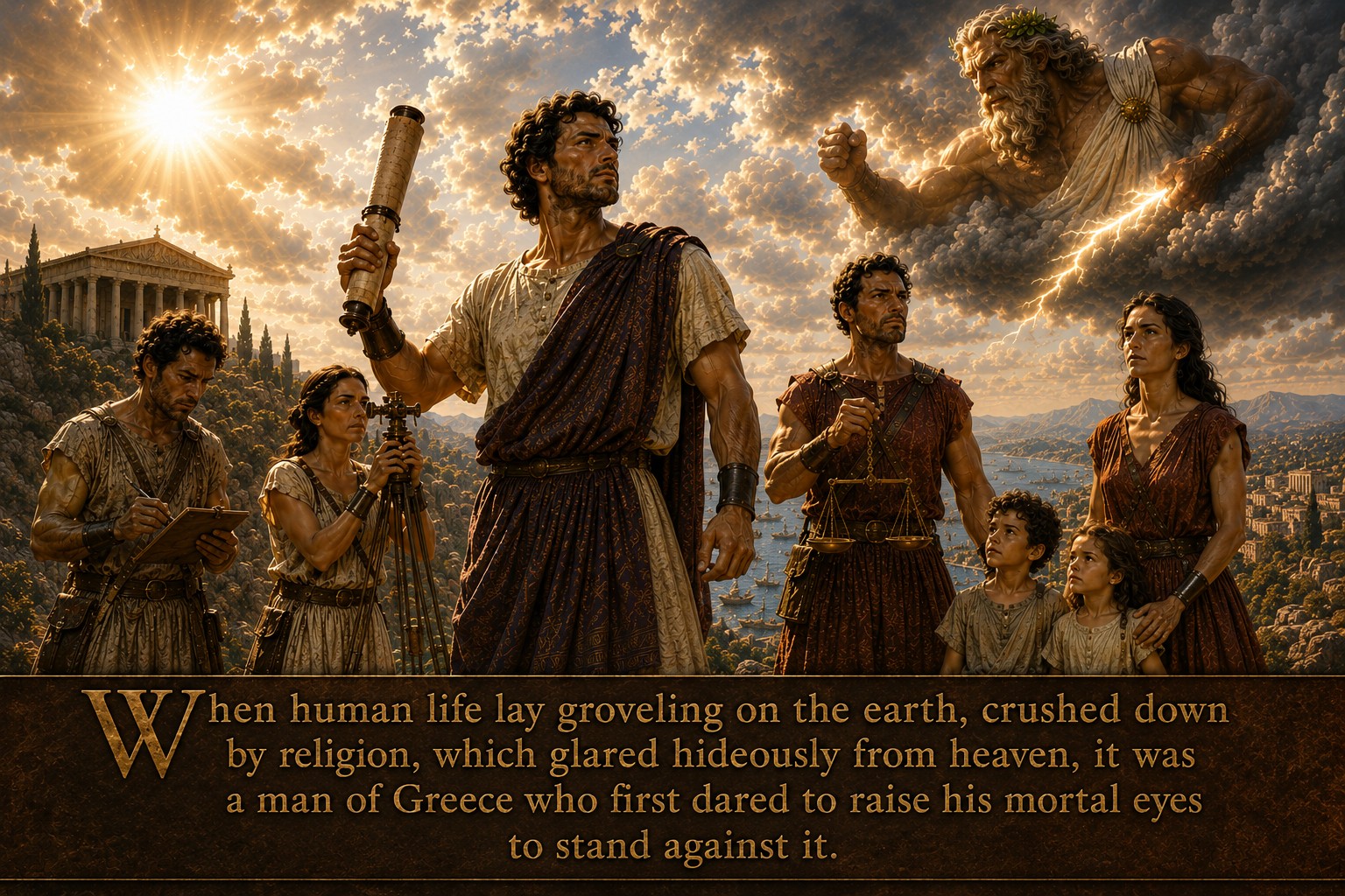 Epicurus Defies Religion - Lucretius Quote