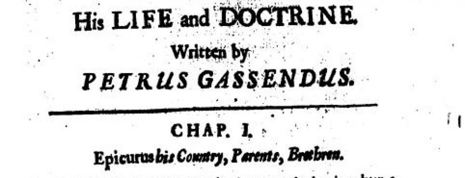 Gassendi’s Epicurus – Part 2A – Of Philosophy in General Gassendi Heading2