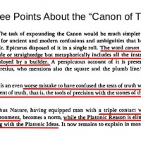 Three General Points About the Canon of Truth Selection 303
